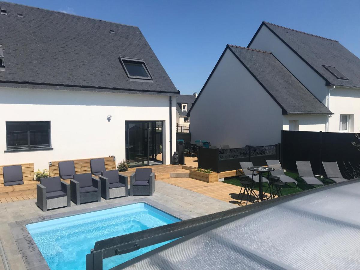 Maison 10 Pers En Bord De Mer Avec Piscine Chauffee Toute L'Annee, Spa Et Hamman Surzur Экстерьер фото